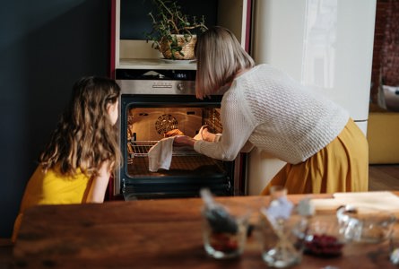 Woman In White Sweater Baking Cake 3992206